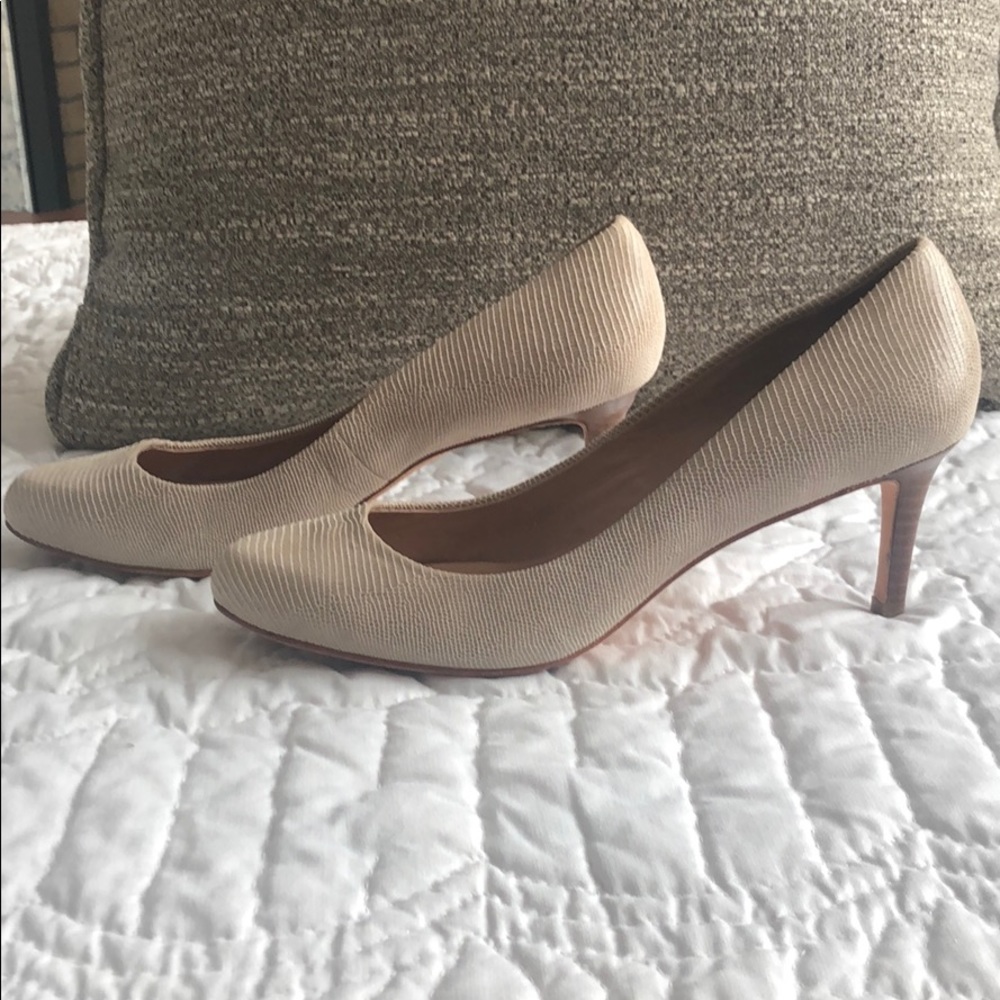 Ann Taylor Lizard Leather Heels